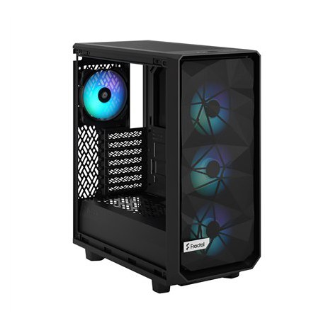 Fractal Design | Meshify 2 Compact Lite RGB | Side window | Black TG Light | Mid-Tower | Power supply included No | ATX - 9